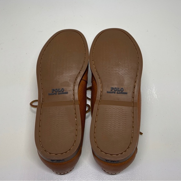 Men's Polo Ralph Lauren Bienne Tumbled Leather Boat Shoes size 12D - Picture 5 of 7